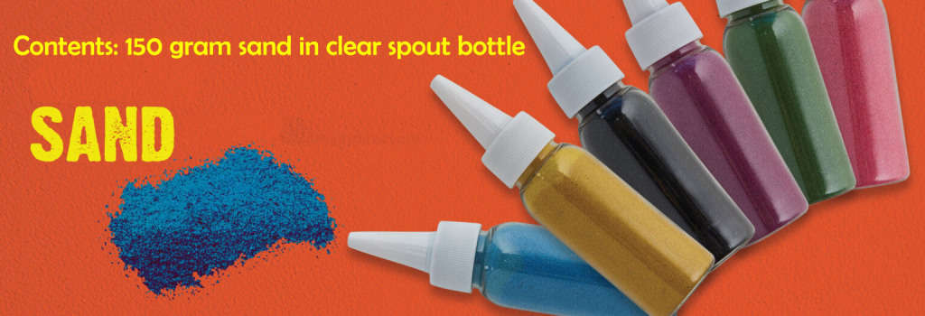 6 x Sand Art Sand (150 grams) (Various colours)