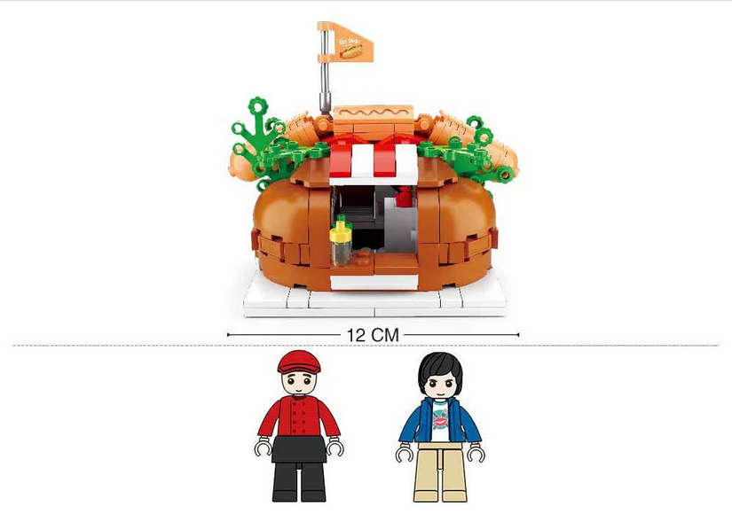 Sluban Foodcourt - Hotdog House  345pcs (Box damaged)