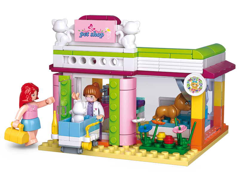 Sluban Building Set: Pet Shop - 195 Piece