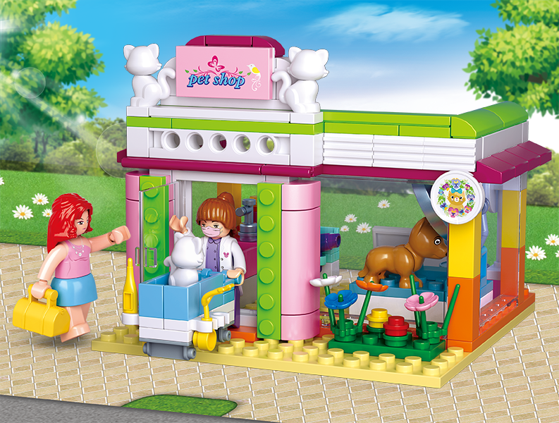 Sluban Building Set: Pet Shop - 195 Piece