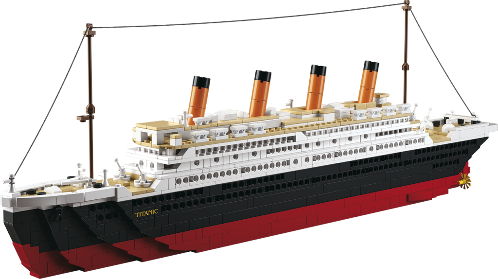 LARGE SCALE SLUBAN TITANIC MODEL KIT (65CM LONG) - 1012 PCS  (Unboxed)