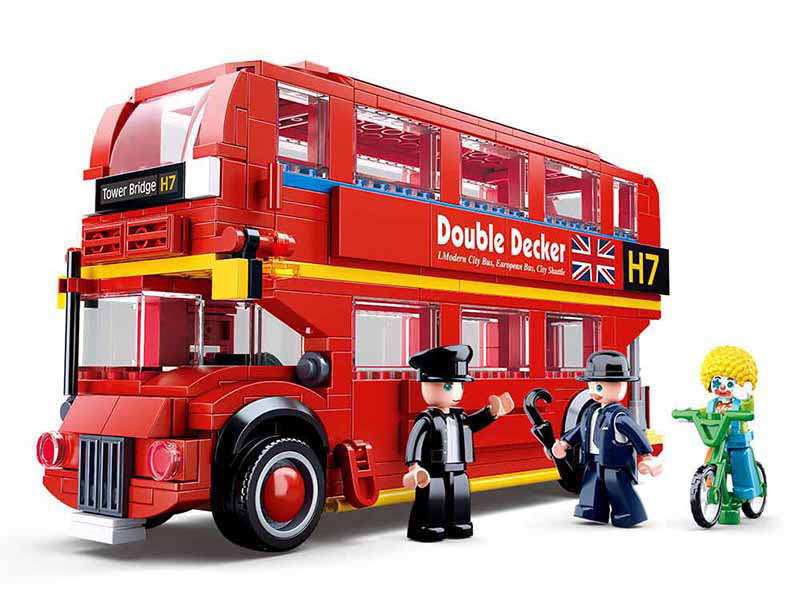 Sluban London Double Decker Bus 382 Pieces (box damaged)