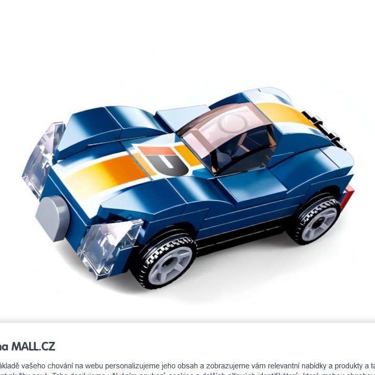 Sluban Power Bricks Pull Back Car - 52 Piece