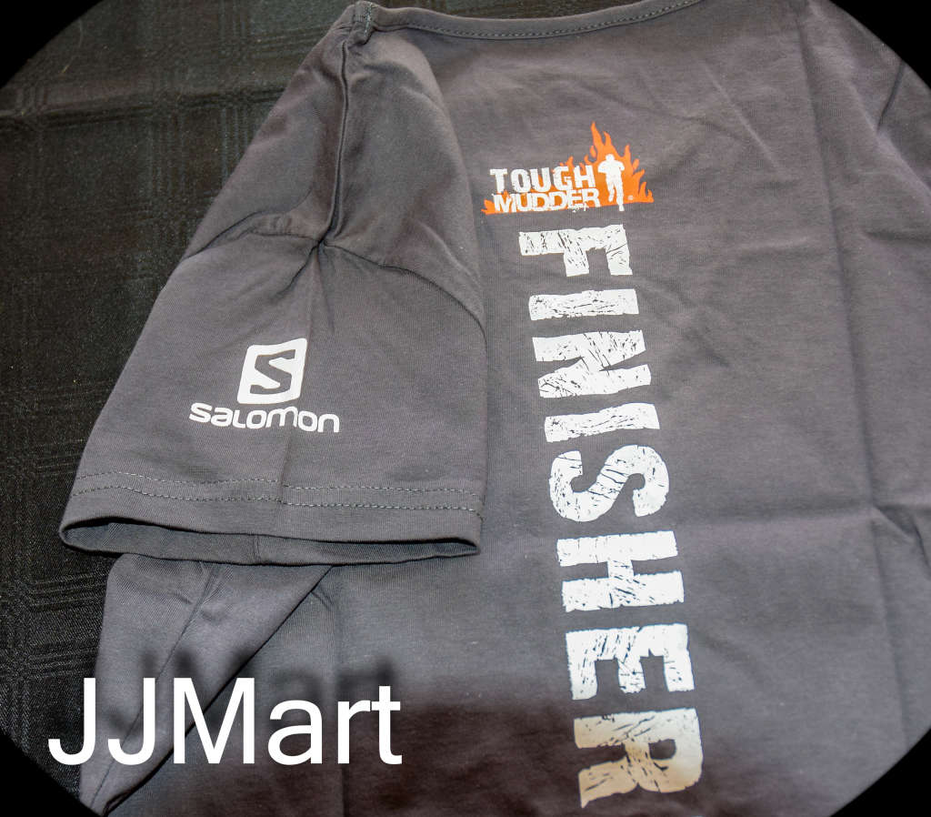 Original Salomon Steel Grey Tough Mudder Finisher T- shirt - Size 2XL