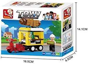 Sluban Hot Dog Dining Car Building Bricks Set - 112 pcs  (Box damaged)