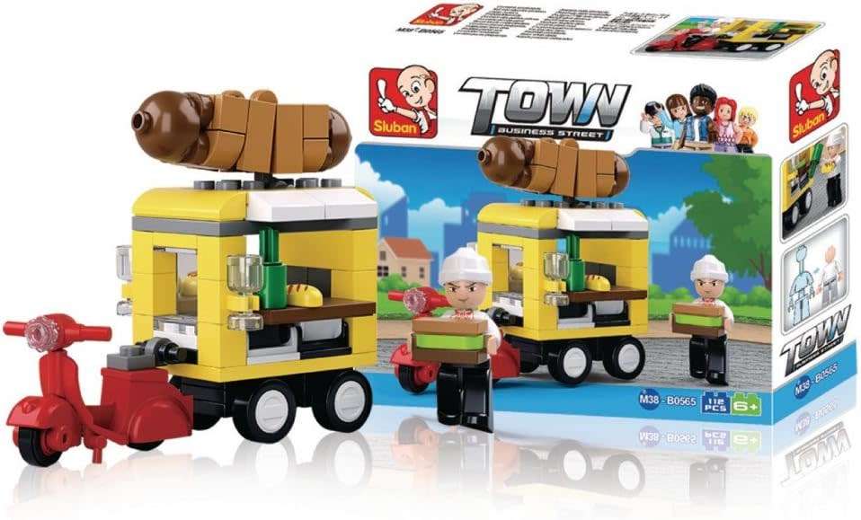 Sluban Hot Dog Dining Car Building Bricks Set - 112 pcs  (Box damaged)