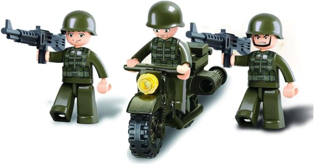 Sluban M38-B9800 Tank Building Bricks Set - 258 pieces  (Box damaged)