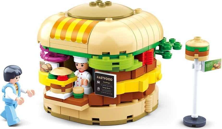 Sluban Foodcourt- Hamburger House 276 pieces (Box damaged)