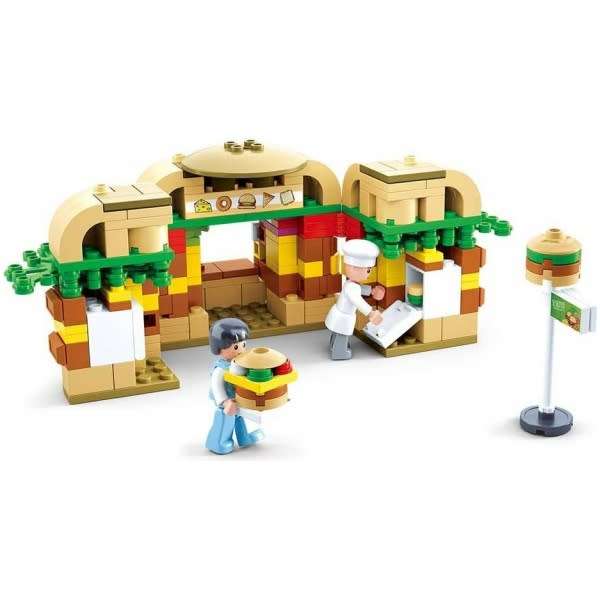 Sluban Foodcourt- Hamburger House 276 pieces (Box damaged)