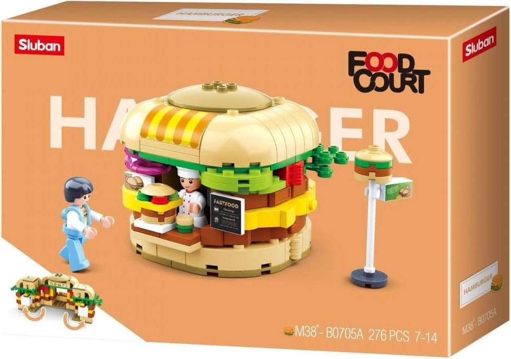 Sluban Foodcourt- Hamburger House 276 pieces (Box damaged)