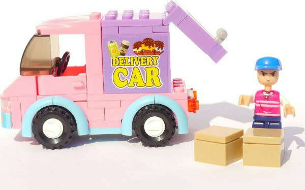 Sluban Girl`s Dream Distribution Vehicles - 102 Pieces (Unboxed)