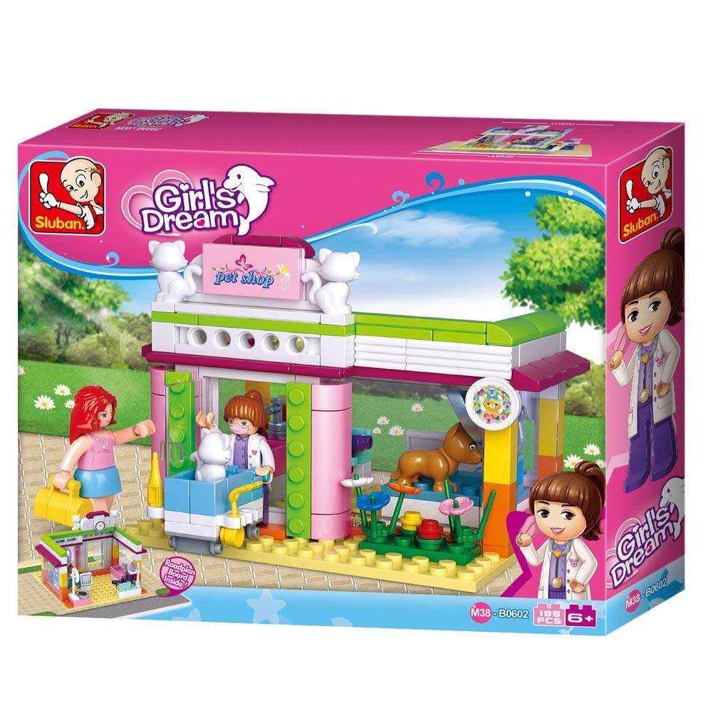 Sluban Girls Dream Pet Shop - 195 Piece (unboxed)