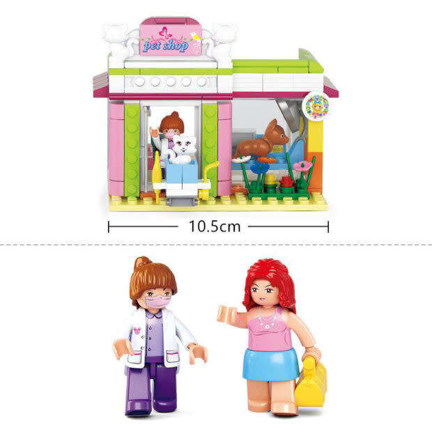 Sluban Girls Dream Pet Shop - 195 Piece (unboxed)