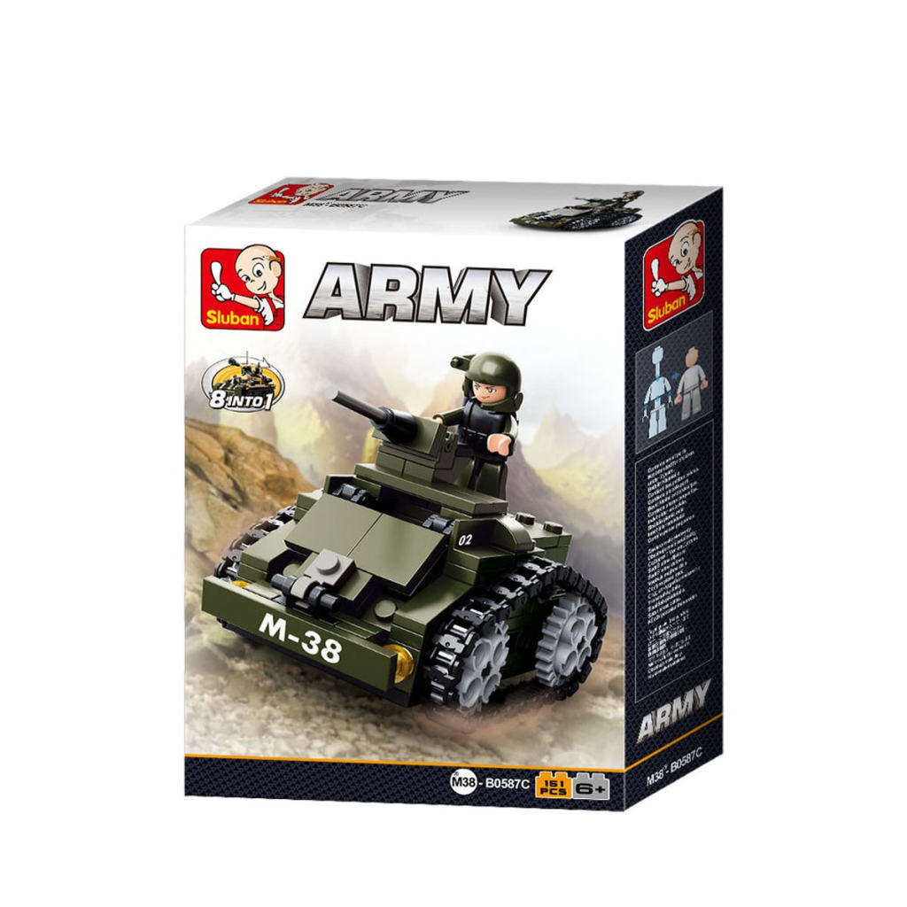 Sluban Building Bricks Armoured Vehicle 151 Pcs (Box damaged)