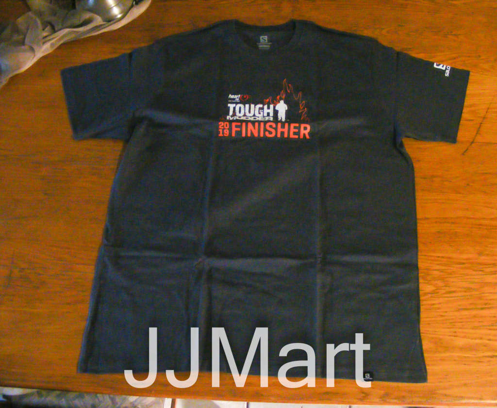 Original Salomon Steel Grey Tough Mudder Finisher T- shirt - Size 2XL