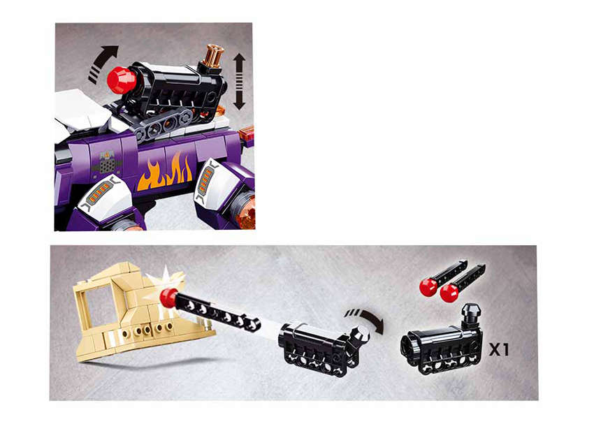 Sluban Sword Master Atomic Storm - 382 Piece (box damaged)