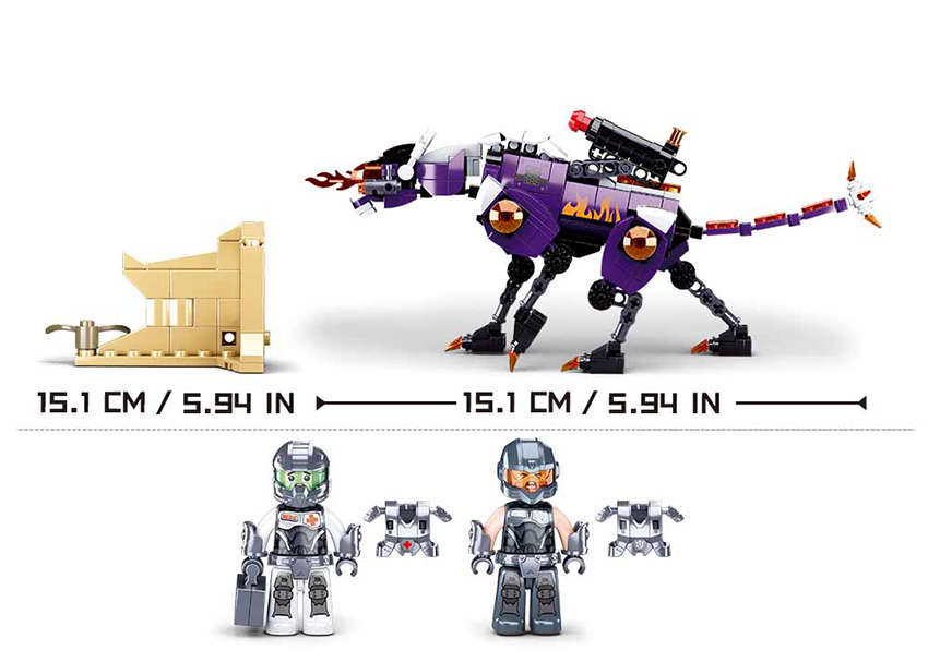 Sluban Sword Master Atomic Storm - 382 Piece (box damaged)