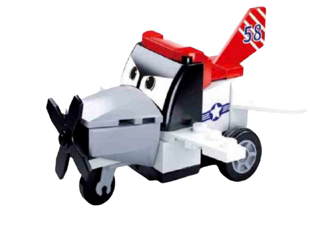 SLUBAN - POWER BRICKS PULL BACK Aeroplane - 51 Piece
