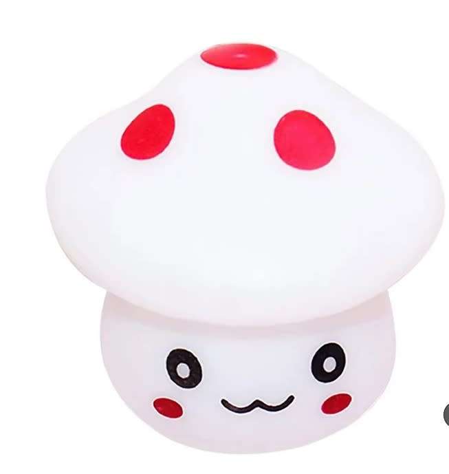 Cute Mushroom Colour-changing Night Light for Kids (Batteries included) ( 2 available)