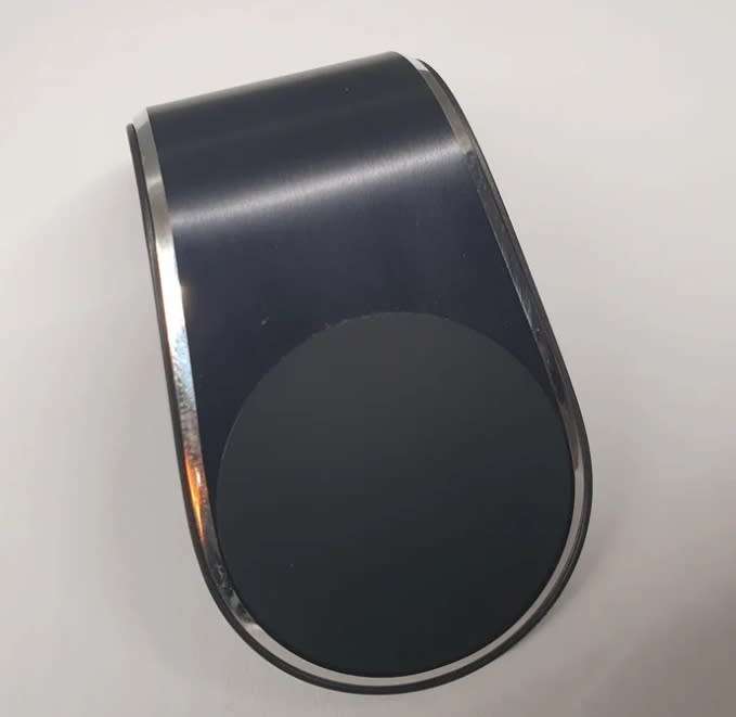 Black phone holder for the car