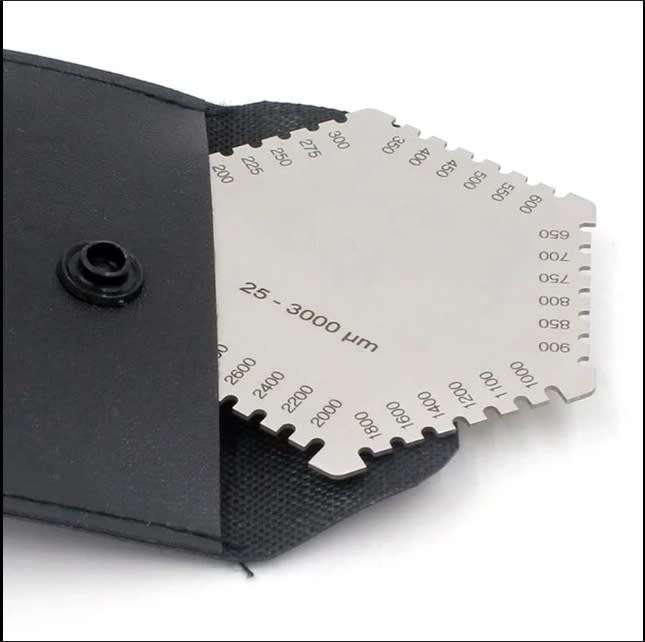 Stainless Steel Hexagonal Wet Film Comb Paint Thickness Gauge Thick Meter