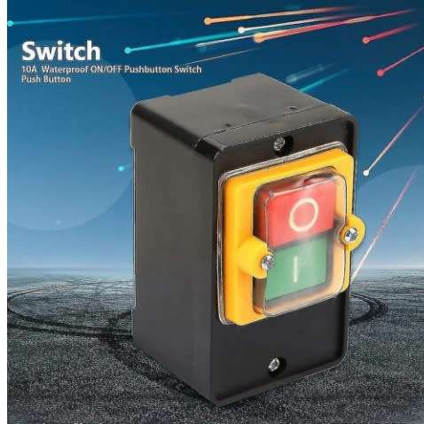 Push Button Switch, Ac 220v/380v 10a Waterproof Power Control Button Switch On Off Button