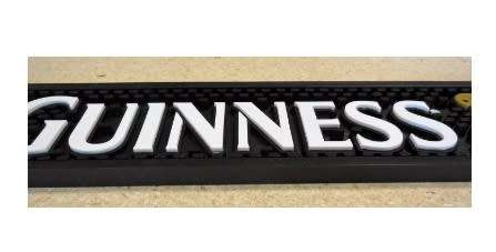 Durable Non-Slip Guinness Bar Rail Spill Mat - Perfect for Wet Bar or Man Cave
