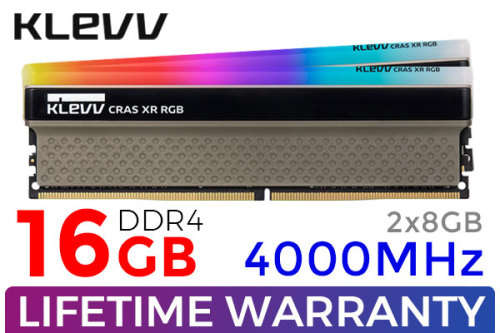 KLEVV CRAS XR RGB 16GB (8GB x 2) 4000MHz DDR4