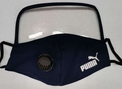 BRANDED FACE MASK WITH VENTILATOR AND SHEILD