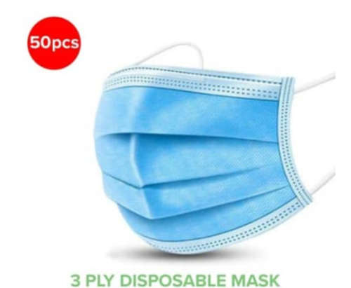 3 PLY SURGICAL FACE MASKs - PACK OF 50