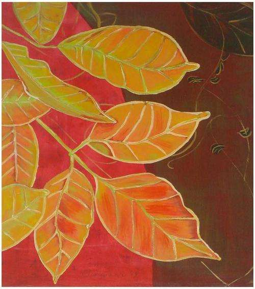 "Najaar tinte II" - LARGE 980x820 acrylic on canvas