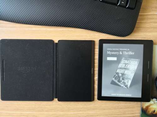 Kindle Oasis E-reader - 7" High-Resolution Display (300 ppi),  Built-In Audible  with Battery Cover!