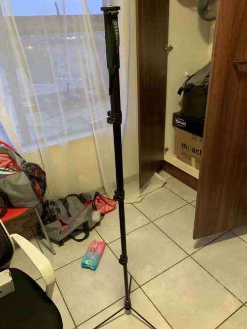 680B Manfrotto Photo Compact Monopod Black witth 678 Monopod Universal Folding Base