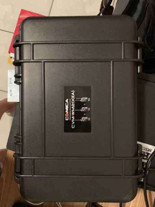 Comica 96-Channel Full Metal UHF Professional Wireless Dual Lavalier 1 Receiver  Microphone System