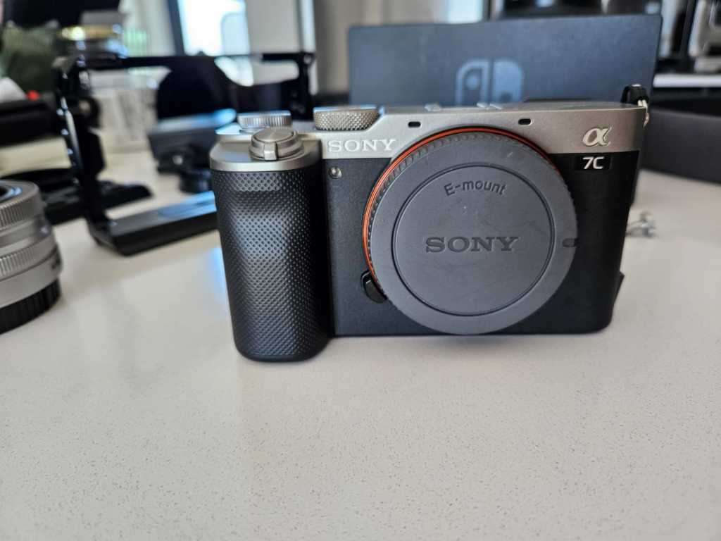 Sony Alpha a7C Mirrorless Digital Camera with a protection cage- DEMO Unit