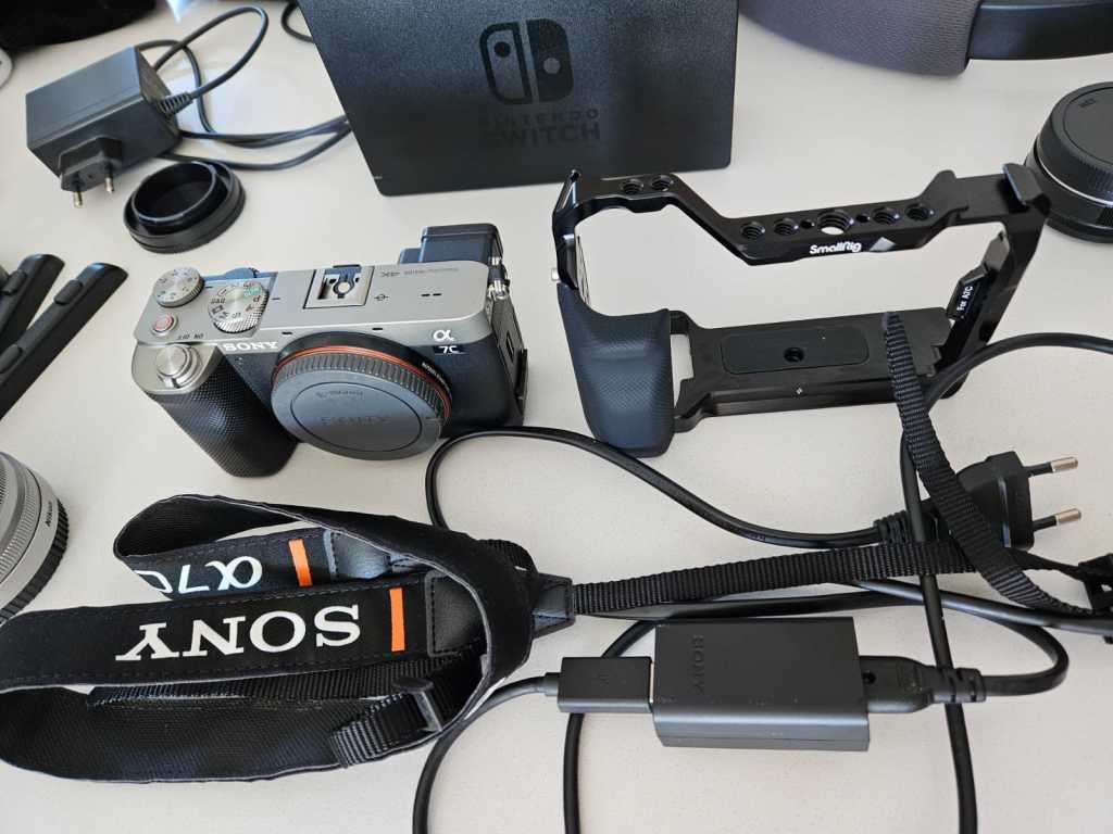 Sony Alpha a7C Mirrorless Digital Camera with a protection cage- DEMO Unit