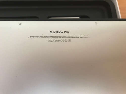 Apple MacBook Pro 15.4, 2.7GHz + up to 3.7Ghz speeds. Core i7 processor. Huge 512GB SSD Hard drive.