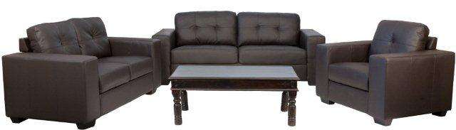 BALI Buttoned lounge suites - SAVE  thousands - BALI brown 3-2-1