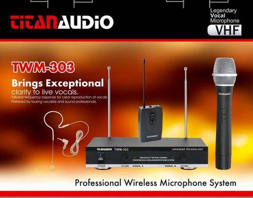 DUAL CORDLESS MICROPHONE AND LAPEL MICROPHONE