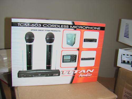TCM 603 cordless double VHF microphone