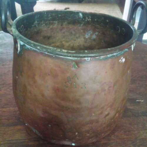 SOUTH AFRICAN RAILWAYS COPPER POT/BUCKET /KETTLE