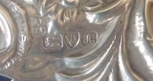 HALLMARKED STERLING SILVER PIERCED SWEET DISH