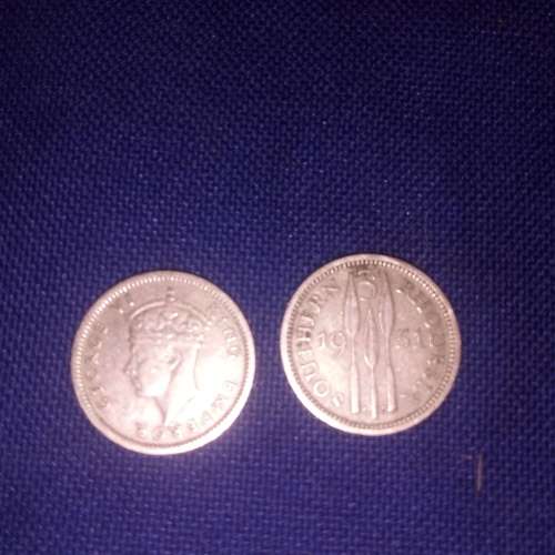 17 x SILVER RHODESIAN COINS