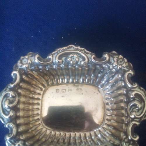 HALLMARKED STERLING SILVER SET OF DISHES