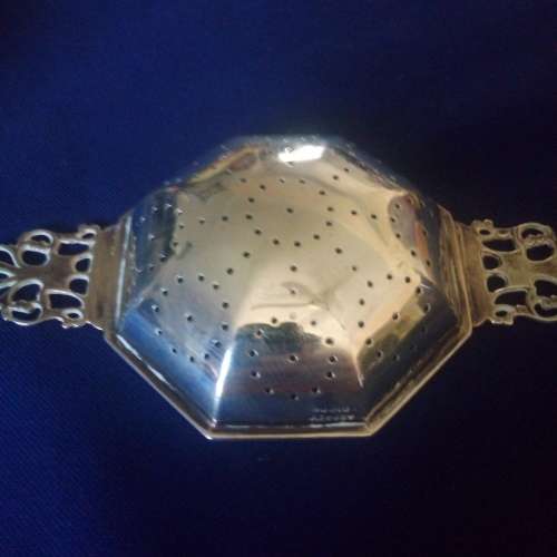 ASPREY HALLMARKED STERLING SILVER TEA STRAINER