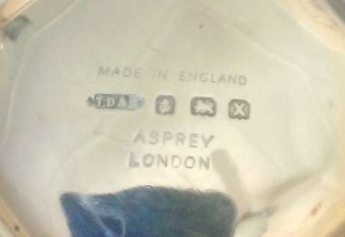 ASPREY HALLMARKED STERLING SILVER TEA STRAINER