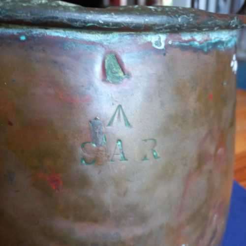 SOUTH AFRICAN RAILWAYS COPPER POT/BUCKET /KETTLE