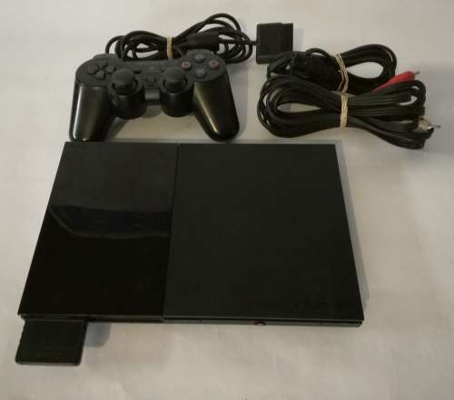 PlayStation 2 Slim + One Controller.