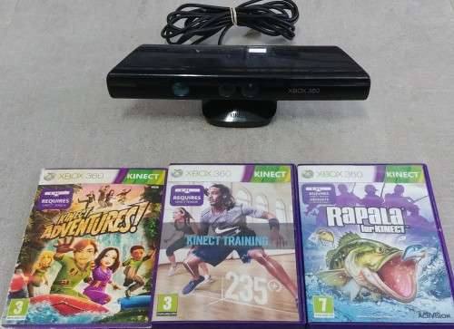 Xbox 360  Kinect Bundle + 3 Games!