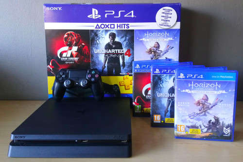 PlayStation 4 Slim 500GB and 6 Games